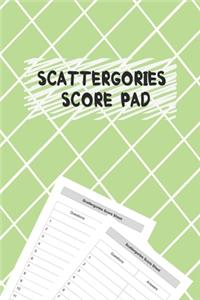Scattergories Score Pad