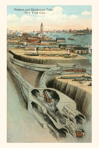 Vintage Journal Hudson and Manhattan Tube, New York City