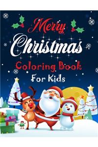 Merry christmas coloring book for kids.