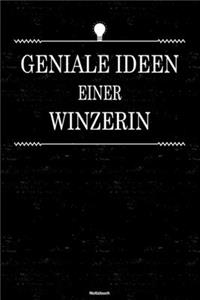 Geniale Ideen einer Winzerin Notizbuch
