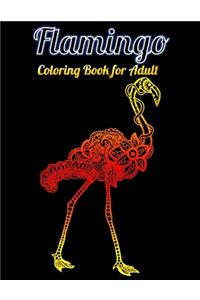 Flamingo Coloring Book for Adult
