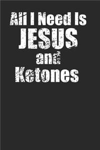 Jesus and Ketones Notebook 120 Pages Lined Funny Ketones