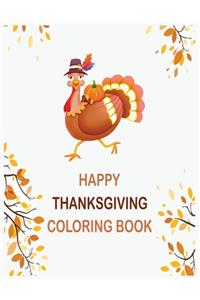 Happy thanksgiving coloring book
