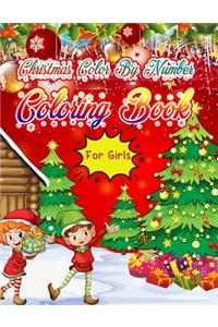 Christmas Color By Number Coloring Book for girls