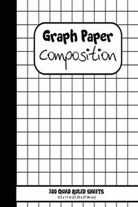 Graph Paper Composition. 300 Quad Ruled Sheets