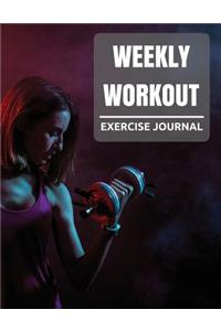 Weekly Workout Exercise Journal