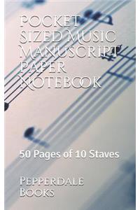 Pocket Sized Music Manuscript Paper Notebook