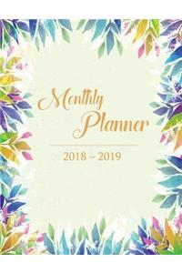 2018 2019 Montly planner