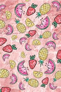 Fruits Watermelon Pineapple Lemon Strawberry