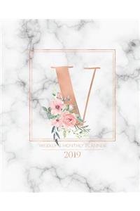 Weekly & Monthly Planner 2019