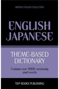 Theme-based dictionary British English-Japanese - 9000 words