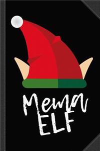 Mema Elf Christmas Journal Notebook