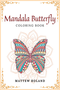Mandala Butterfly coloring book