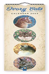 Ivory Cats Slim Calendar 2023 (Art Calendar)