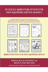 Arbeitsseiten für den Kindergarten (Puzzles Arbeitsblätter für den Kindergarten