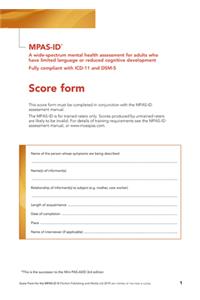 Moss-Pas (ID) Interview Score Forms