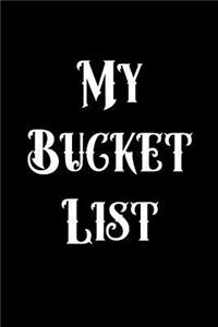 My Bucket List