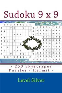 Sudoku 9 X 9 - 250 Skyscraper Puzzles - Hermit - Level Silver