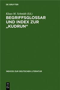 Begriffsglossar Und Index Zur Kudrun