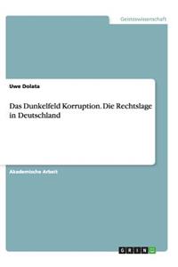 Das Dunkelfeld Korruption. Die Rechtslage in Deutschland