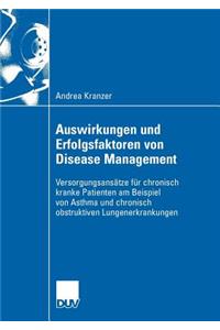 Auswirkungen Und Erfolgsfaktoren Von Disease Management