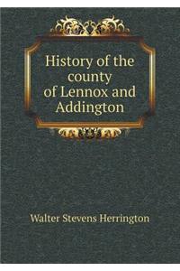 History of the County of Lennox and Addington