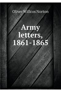 Army letters, 1861-1865