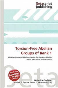 Torsion-Free Abelian Groups of Rank 1