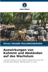 Auswirkungen von Kuhmist und Abständen auf das Wachstum