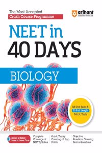 Arihant 40 Days Crash Course Programme NEET Biology 2024