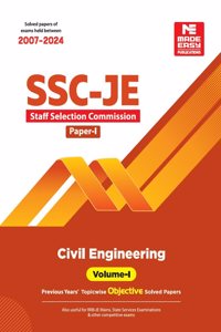 SSC-JE: Civil Engineering 2025- Previous Year Objective Solved Paper-1 Volume-1