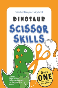 Dinosaur Scissor Skills Preschool & Up Activity Book