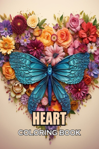 Heart Coloring Book for Adults