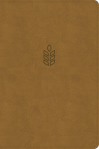 CSB Personal Size Giant Print Bible, Camel Suedesoft Leathertouch, Indexed