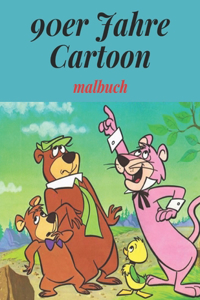 90er Jahre Cartoon-Malbuch