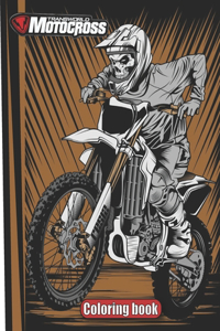 Motocross coloring book