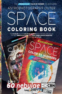 Prismacolor Astrophotography Space Coloring Book 60 nebulae 2-in-1