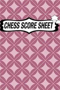 Chess Score Sheet