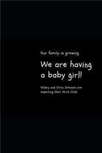 We are having a baby girl