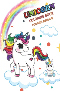 Unicorn Coloring Book for Kids Ages 4-8