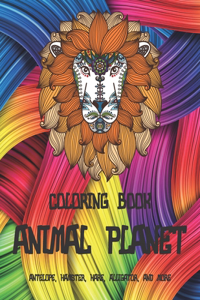 Animal Planet - Coloring Book - Antelope, Hamster, Hare, Alligator, and more