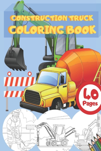 Construction Truck Coloring Book