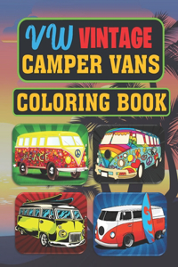 VW's Vintage camper vans Coloring Book