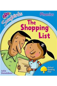 Oxford Reading Tree Songbirds Phonics: Level 3: The Shopping List