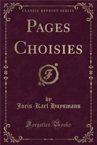 Pages Choisies (Classic Reprint)