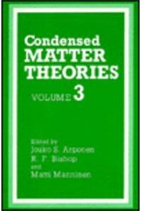 Condensed Matter Theories