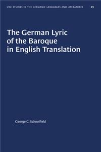 German Lyric of the Baroque in English Translation