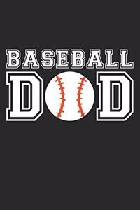 Dad Baseball Notebook - Baseball Dad - Baseball Training Journal - Gift for Baseball Player - Baseball Diary