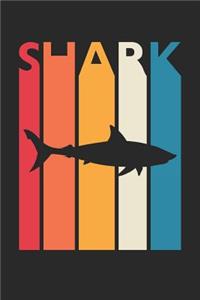 Vintage Shark Notebook - Gift for Animal Lover - Colorful Shark Diary - Retro Shark Journal
