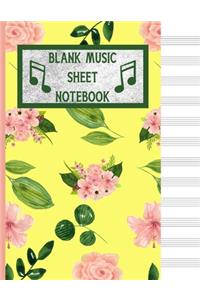 Blank Music Sheet Notebook